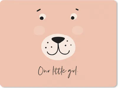 Produktbild von MuchoWow® Mauspad Mousepad Zitate - Unser kleines Mädchen - Kinder - Sprichwörter - Baby - Mädchen 23x19 cm - Mousepads - Maus Mat - Pad - Mausunterlage - Schreibtischunterlage - Mauspad