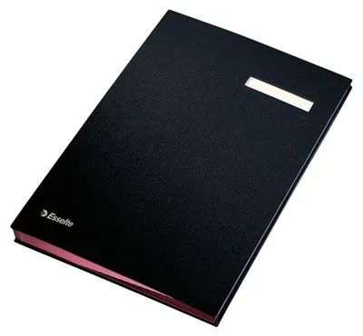 Produktbild von Esselte 621061, Signatur-Ordner, Karton, Polypropylen (PP), Schwarz, 240 mm, 28 mm, 340 mm