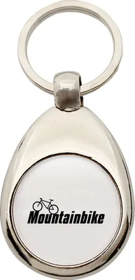 Produktbild von Huuraa Schlüsselanhänger Mountain Bike Fahrrad Metall Schlüsselring Einkaufswagenchip Geschenkidee