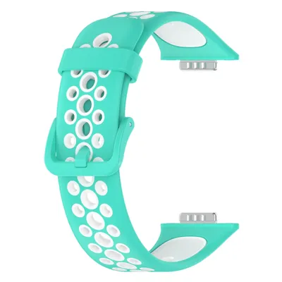 Obrázok produktu pre Náhradné remienky kompatibilné s hodinkami HUAWEI Watch FIT2, priedušné silikónové remienky, dvojfarebné, nastaviteľné remienky na zápästie smart hodiniek