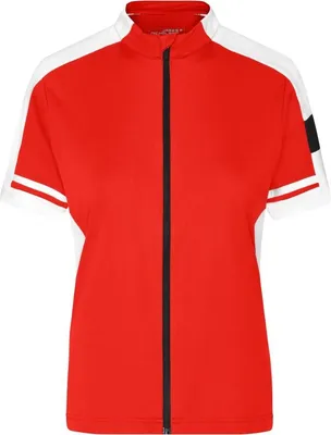 Produktbild von Ladies' Bike-T Full Zip Sportives Bike-Shirt red, Gr. S