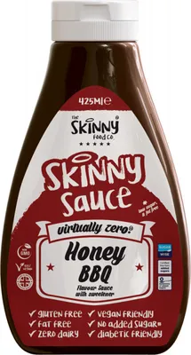 Produktbild von Skinny Foods Skinny Sauces (425ml) Honey BBQ - Funktionelle Lebensmittel - Soßen/Sirupe