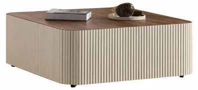 Produktbild von Eleganter Couchtisch mit Ribbeldesign und stilvollen Akzenten