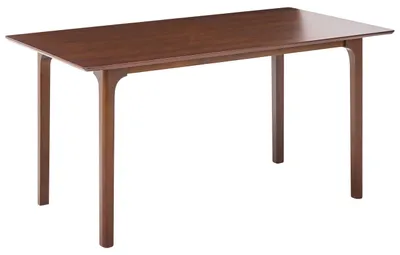 Produktbild von BELIANI Esstisch Holzoptik Dunkle Esche MDF-Tischplatte mit Holzbeinen 160 x 90 cm für 6 Personen Rechteckig Modernes Design Küchentisch Esszimmertisch