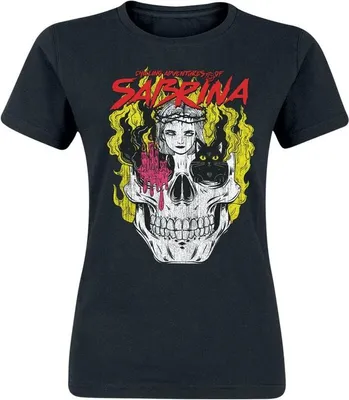 Produktbild von Sabrina T-Shirt Damen The Chilling Adventures Of Sabrina Icon Skull schwarz S