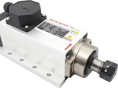 Immagine prodotto di Motore mandrino quadrato raffreddato ad aria, potenza 2,2 kW, velocità 24000 giri/min, mandrino 2,2kw