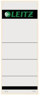 Immagine prodotto di Leitz 1647-00-85 10 etichette per dorso - larghe/extra corte, 61 x 157 mm, grigio chiaro