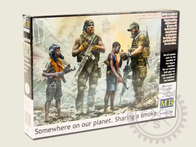 Productafbeelding van Iergens op onze planeet. Samen een sigaret roken / 1:35
