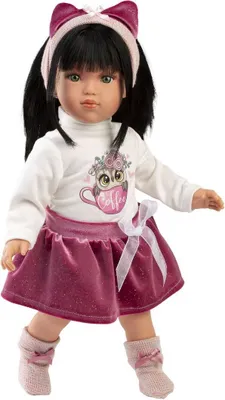 Image de Llorens Soft Body Doll Greta Pink Skirt 40 cm