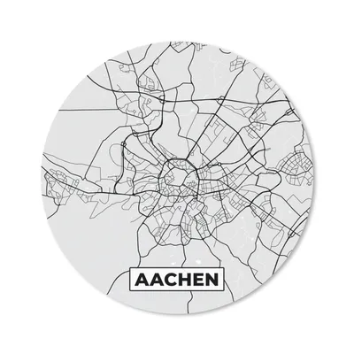 Produktbild von MuchoWow® Mauspad Mousepad Deutschland - Karte - Aachen - Stadtplan 30x30 cm - Mousepads - Maus Mat - Pad - Mausunterlage - Tischunterlage - Schreibtischmatten