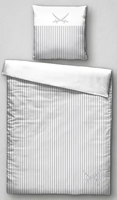 Produktbild von Bettwäsche SANSIBAR Satin BL 135x200 cm silber Bettbezug Bettzeug