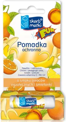 Zdjęcie produktu dla Pomadka ochronna o smaku owoców egzotycznych 6,5g / Skarb Matki
