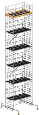 Produktbild von Layher Uni Breit P2 SAFETY PLUS mit Doppelgeländer, 1422111 max. Plattformhöhe, 11.38 m