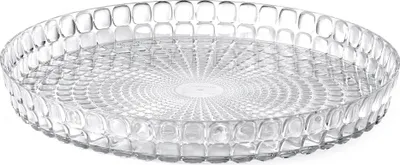 Zdjęcie produktu dla Fratelli Guzzini Tiffany, Okrągły, Przezroczysty, Plastik, 33,6 cm, 4 cm, Włochy