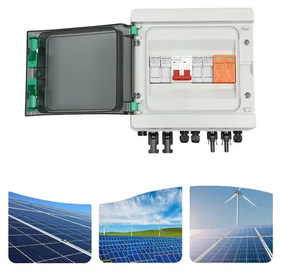 Produktbild von Solar-PV-Kombinationsbox, 500V, 32A, 2 Eingänge, 1 Ausgang, Schwarz