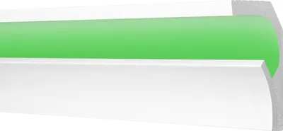 Produktbild von COSCA LED Stuckleisten aus Ecopolymer - Wand & Deckenleisten indirekte Beleuchtung, extrem resistent - (CK25 - 2 Meter) Zuhause Raum Zimmer Gestaltung