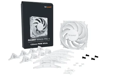 Produktbild von Silent Wings Pro 4 120mm PWM White (weiß, 120 mm)