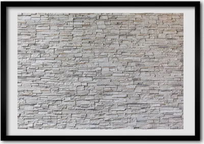 Produktbild von Bild - Bilderrahmen - 100 cm x 70 cm - MDF - Rahmen - Foto - Wandkunst Steinwand
