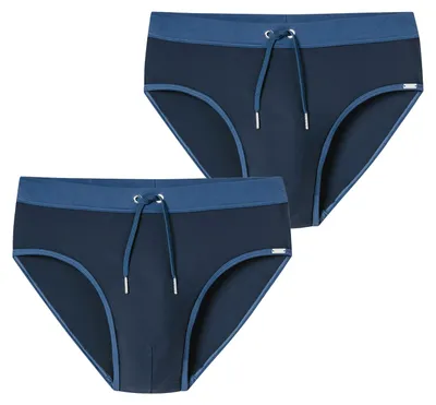 Produktbild von Schiesser Herren Badehose Ocean Swim 2-Pack nachtblau - Größe 6