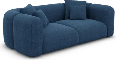 Produktbild von Strukturstoff 2-Sitzer Couch Belio Dunkelblau