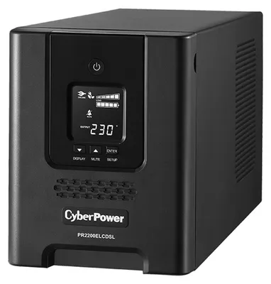 Imagen del producto de CyberPower PR2200ELCDSL, tipo línea interactiva, 2,2 kVA, 1980 W, onda sinusoidal, 160 V, 283 V