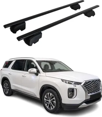 Immagine prodotto di Barre portatutto trasversali per Hyundai Palisade 2020-2023, nero ferro, omologazione ABE