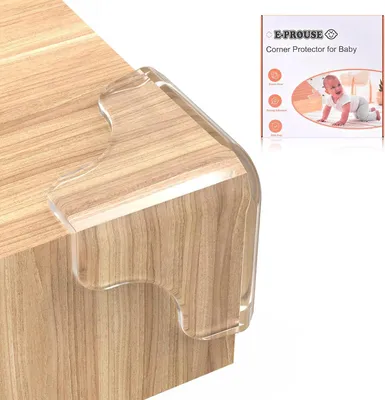 Productafbeelding van 8 stuks E-PROUSE randbeschermers, hoekbeschermers, babyrandbeschermers, zelfklevend