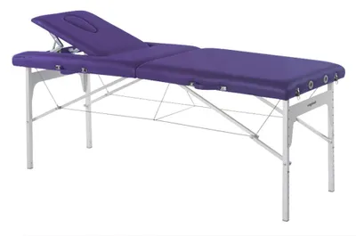 Produktbild von Behandlungsliege, Massageliege, Liege klappbar, mobil, Höhe 68-84 cm, Farbe:51 iris