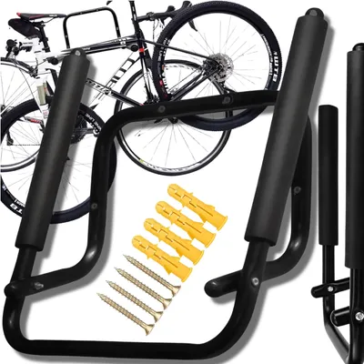 Produktbild von Asato Fahrradhalter, klappbar, Wandhalterung für Fahrräder bis 35 kg Wandfahrrad für Wohnung, Keller, Garage Fahrradhalter Wand Fahrradfederung