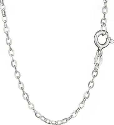 Produktbild von Ankerkette 925 Silber 42cm Halskette flachgewalzt 1,9mm breit Damen Silberkette