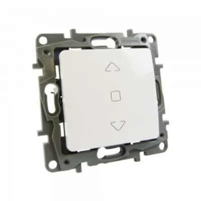 Immagine prodotto di Pulsante per tapparella ultrabianco da incasso 10A Niloe 3168