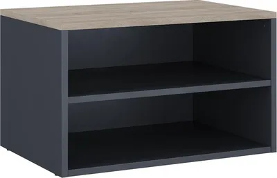Produktbild von Kommode Vicco Betti Anthrazit/Sonoma 60 x 36 cm mit 2 Fächern, Model 56432
