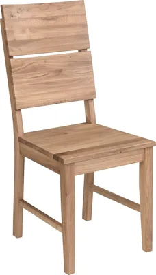Produktbild von Holzstuhl - Wildeiche massiv - geölt - mit Holzsitz