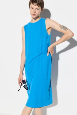 Produktbild von Ärmelloses Kleid mit Rundhalsausschnitt, Blue, S