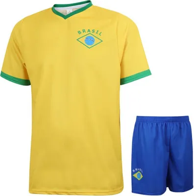 Produktbild von Brasilien Fußball Trikot Set Heim - Kinder und Erwachsene - 140