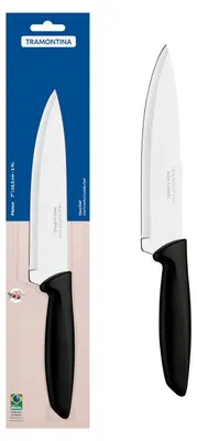 Koksmes 18 cm, schwarz, rostfreier Stahl, spülmaschinengeeignet