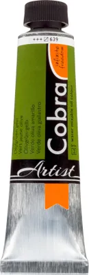Image de Cobra Artist peinture à l'huile mélangeable à l'eau en tube 40 ml vert olive-jaune 639