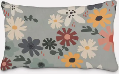 Produktbild von SCHÖNER LEBEN. Kissenhülle Blumen Blüten mint bunt div. Größen Größe 60x80cm (HxB) 60x80cm (HxB) Größe