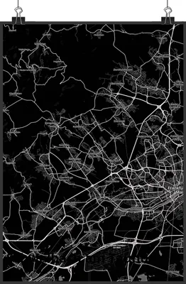 Produktbild von Mr. & Mrs. Panda Bild Schwalbach am Taunus DIN A4 - Geschenk, wanddeko, Plakat, Designposter, drucke, Stadt, Kunstdruck, Dorf Karte Landkarte Map Stadtplan
