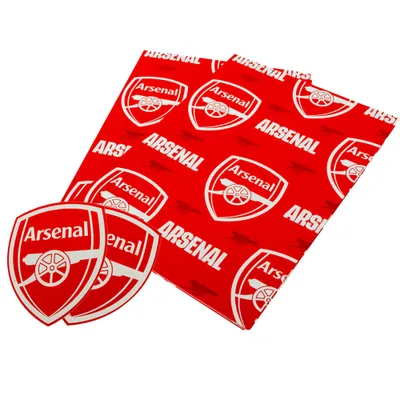 Image de Arsenal FC - Inscription - Papier cadeau TA11783 (taille unique) (Rouge/Blanc)