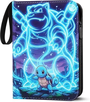 Image de Album pour cartes Pokémon - Capacité de 900 cartes. Album de collection grand format | 50 pages, 9 pochettes par page, classeur étanche, en cuir PU