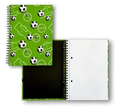 Image de Cahier A5/80 feuilles TW à spirale, quadrillé, Boisko PENMATE