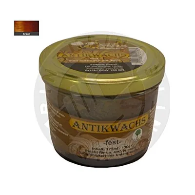 Produktbild von Holzwachs Antikwachs fest 130 g Glas Farbe: braun inkl. Microfasertuch (100% Polyester)