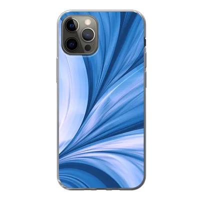 Produktbild von MuchoWow® Handyhülle Schutzhülle Hülle für iPhone 13 Pro Blau - Abstrakt - Design Silikon Softcase Handy Hülle - Handy-Tasche