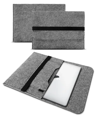 Produktbild von Schutzhülle Apple Macbook Air 13.3" 2020 Sleeve Hülle Tasche Filz Cover Case BagFarben:Grau