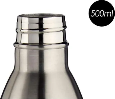 Obrázek produktu pro Kinvara stříbrná placatka 500 ml z nerezové oceli (6 kusů)