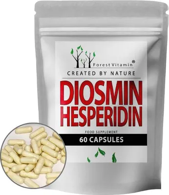 Immagine prodotto di Diosmina Esperidina 500 mg - 60 capsule - Complesso - Vitamina Forestale