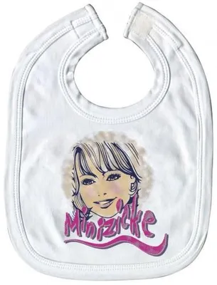 Produktbild von Baby-Lätzchen mit Druckmotiv - Minizicke - 08419 - weiss