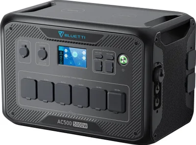 Obrázok produktu pre Bluetti AC500, AC, Zapaľovač, Solárne, Power Delivery, 5000 W, 5000 W, 5000 W, Čistý sínus