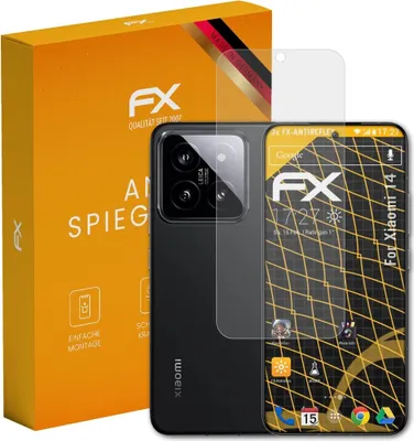 Produktbild von atFoliX FX-Antireflex 3x Schutzfolie kompatibel mit Xiaomi 14 Displayfolie